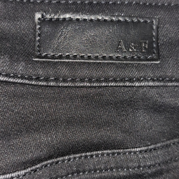 Abercrombie & Fitch Simone Distress Classic Black Women's Jeans Size 4 - Picture 4 of 6